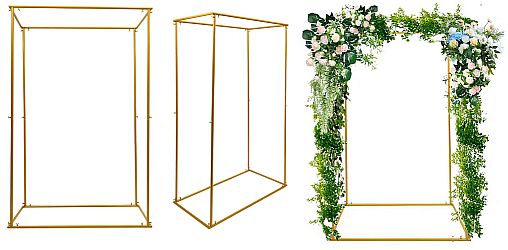 hire gold wedding arch in Leeds & West Yorkshire