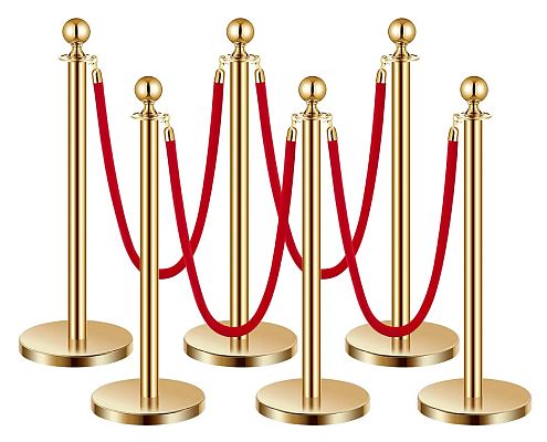 hire red rope VIP stanchion barriers for your event in Leeds & West Yorkshire