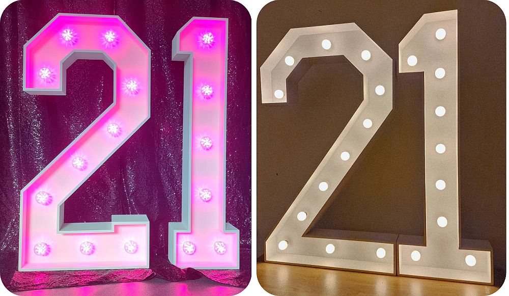 light up marquee 21 available in 2 styles with fairground or classic bulbs